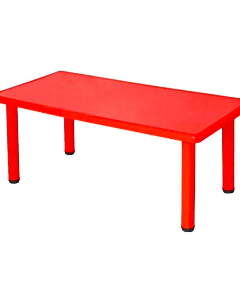 Infant Rectangle Table JOY Adjustable Kids Rectangle Table Desk Red 120x60cm | freeform Office ...